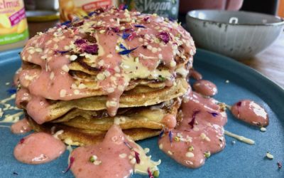 Himmlische Pancakes mit Erdbeercreme